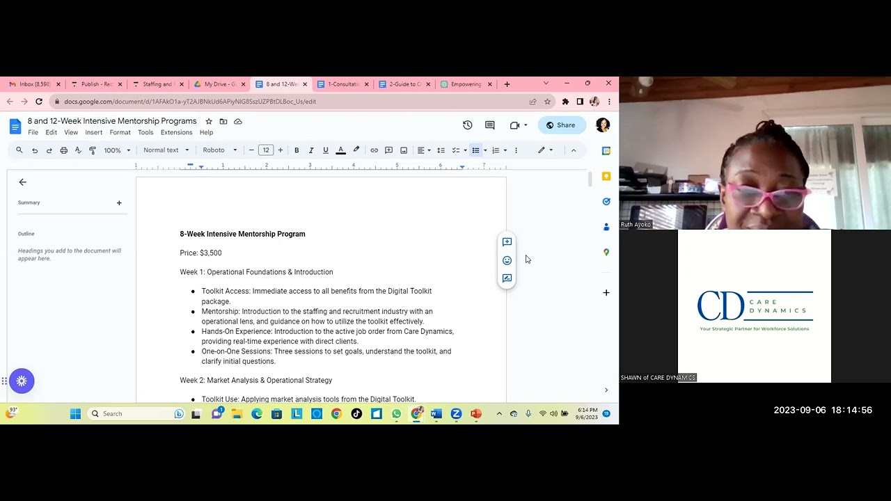 Care Dynamics Recruitment and Staffing Mentorship Behind the Scenes.