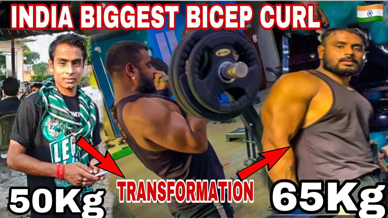 HIGHEST BICEP CURL IN INDIA -AB RECORD PE RECORD BNEGA DAM HAI TOH KOI ...
