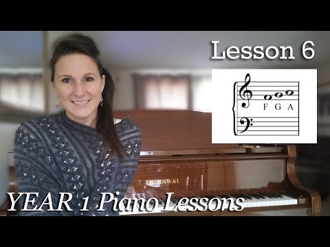 Lesson 6: Treble Clef Space Notes | Free Beginner Piano Lessons - [Year 1]  Lesson 1-6