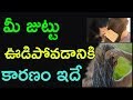 Hair fall solution in telugu health tips hair loss  rudrahare tv