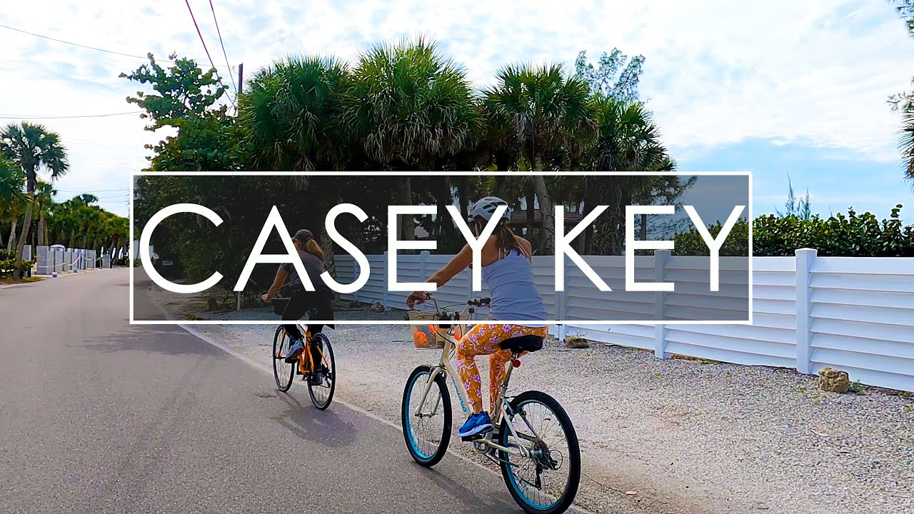 CASEY KEY Bike Tour/Sarasota Florida / where STEPHEN KING Lives [2021