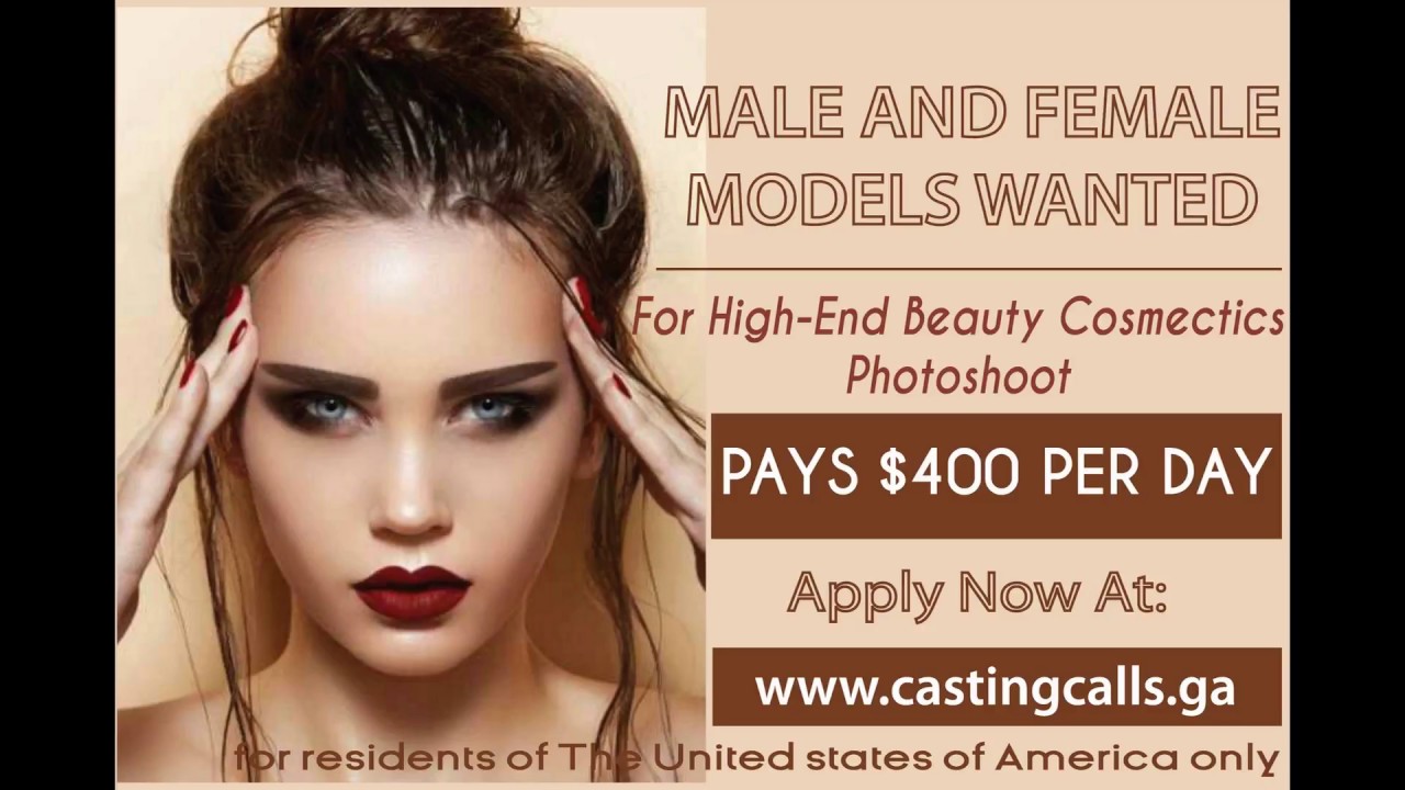 CASTING MODEL! paid model casting job in the United States YouTube