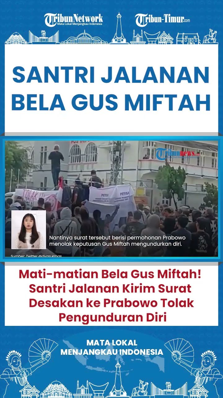 SHORT Santri Jalanan Turun Gunung Bela Gus Miftah, Desak Prabowo Tolak Pengunduran Diri!