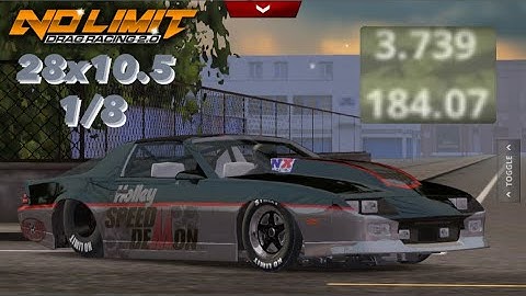 No Limit Drag Racing 2.0: 28x10.5 1/8 Iroc-Z Tune! (Consistent Mid-Low 3.7)(iOS)(Read description)