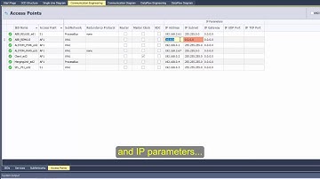 SCL Matrix - Configure Communication Parameters