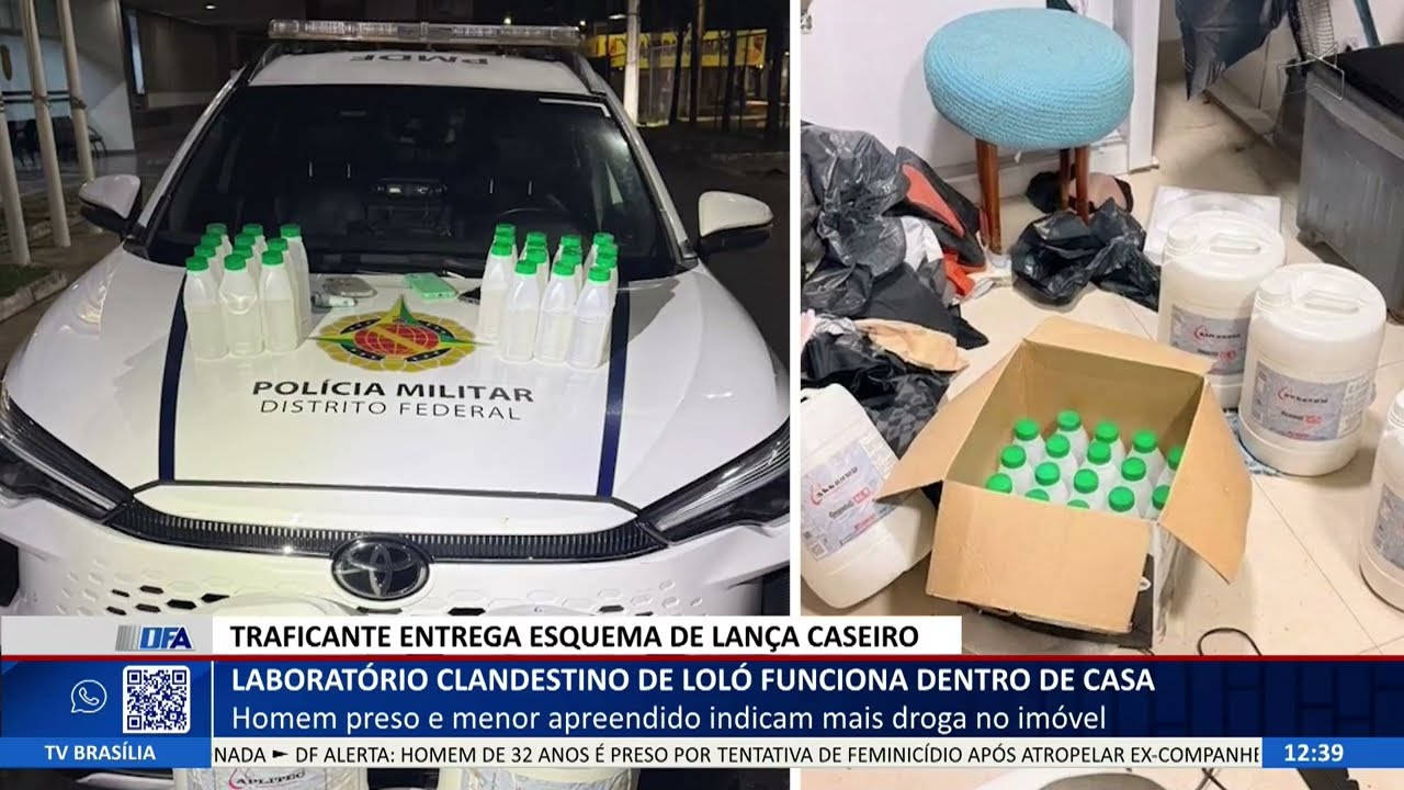 DF ALERTA - Laboratório clandestino de loló funciona dentro de casa