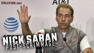 Full Hear what Nick Saban had to say following Alabama's first fall scrimmage News