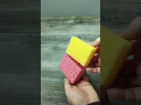 Губка кухонна Vivat Тефлон 3+2 (5 шт/уп) 100*70*35 мм, видео 1