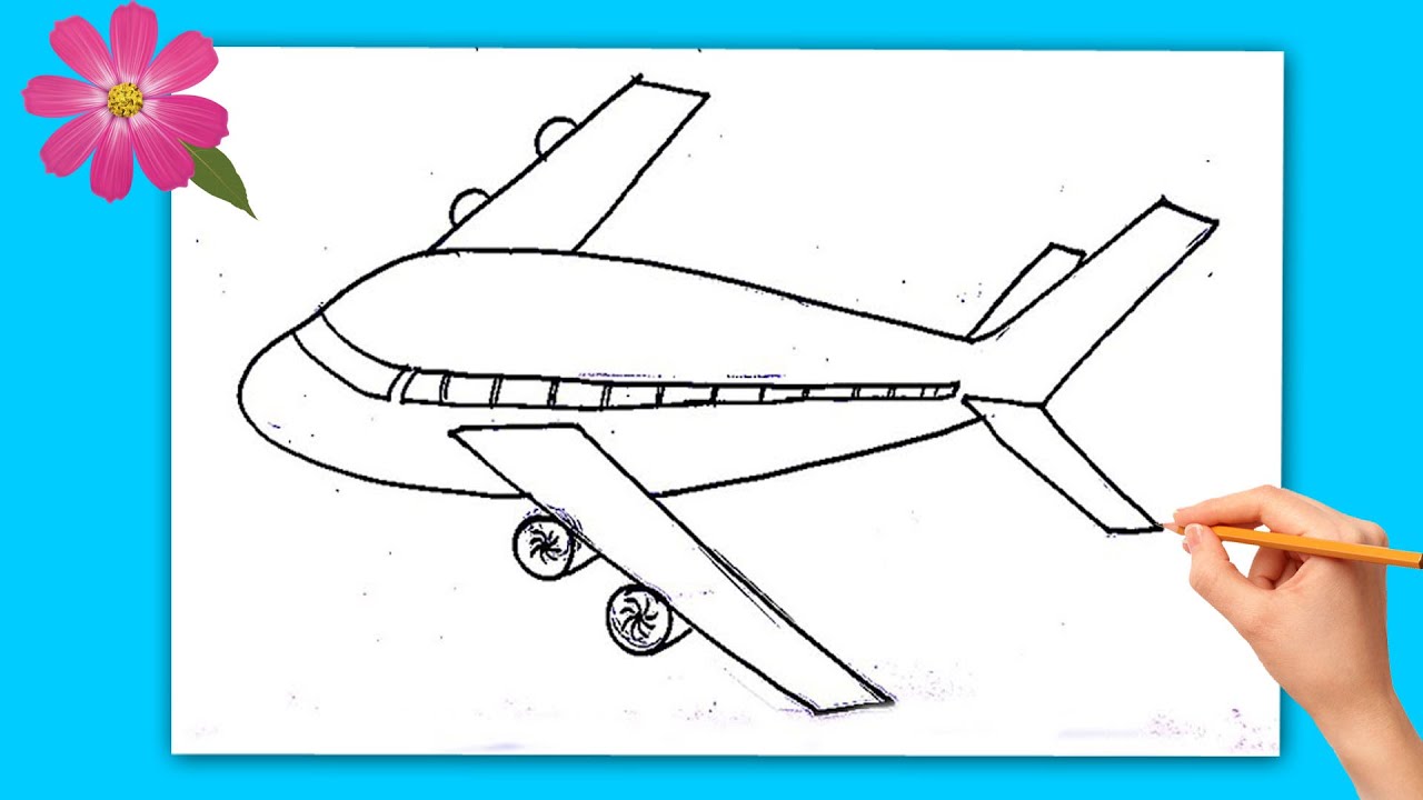 Aeroplane Drawing | How to Draw Aeroplane | Drawing | Sketches - YouTube