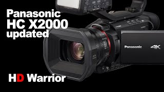 Panasonic HC-X2000 Review updated