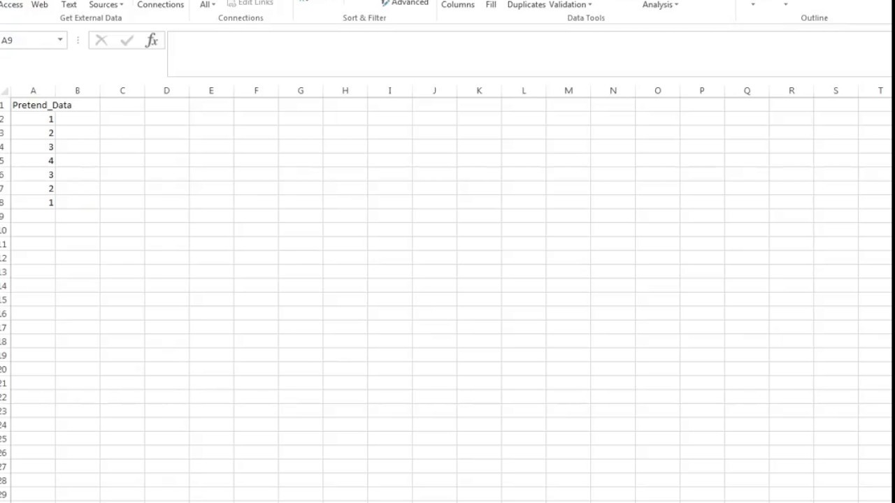 Saving an Excel File for JASP