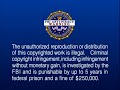 FBI Anti Piracy Warning Screen Warner Home Video 2005 Fullscreen Version 2