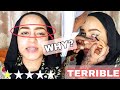 I WENT TO THE WORST REVIEWED MAKEUP ARTIST IN MY CITY| Brows wrong = Everything wrong 😂 #saifabeauty