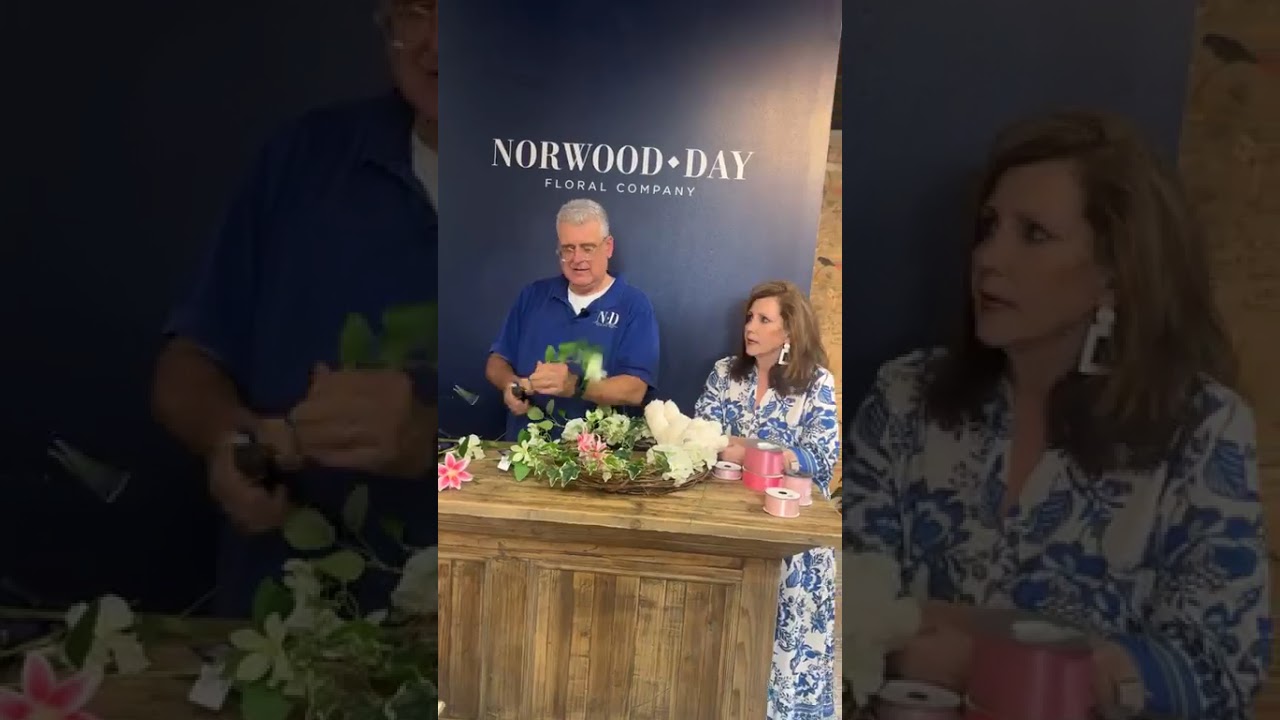 Today’s “little bit of happy” is a baby girl wreath for a front door!