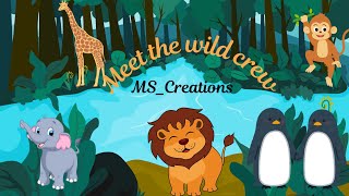 Learn names of wild animals and Thier description | Animal video for kids