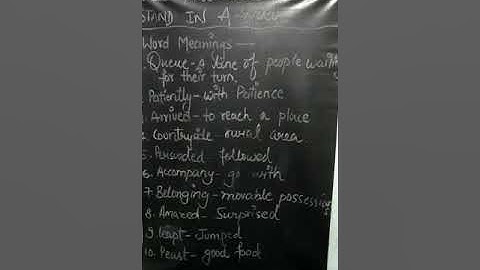 Class 4 - Moral Science - Chapter 3 , Q&A and Word Meanings