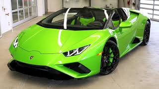 FINALLY Delivered a Huracán EVO RWD Spyder in the Launch Colour Verde Selvans and its AMAZING!