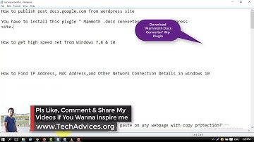 How to post from google docs to wordpress with one click