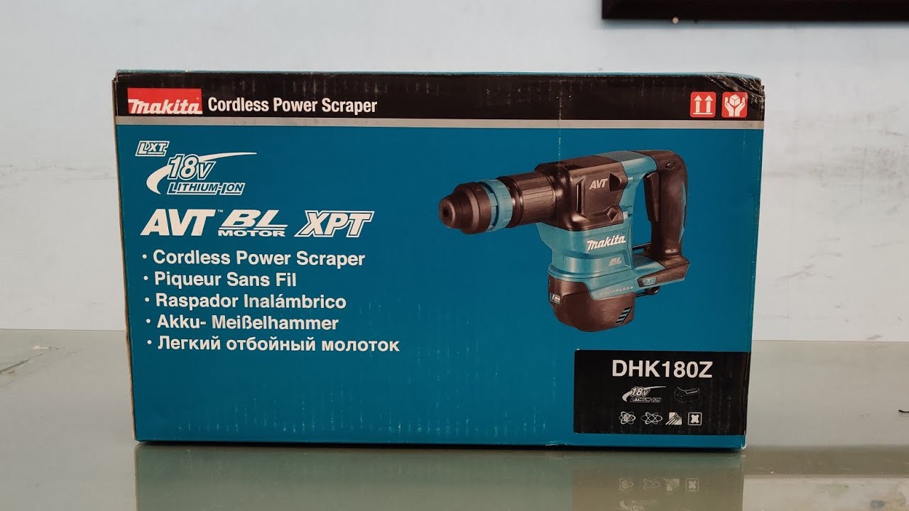 Unbox & Review DHK180Z Makita Cordless Power Scraper 18V , AVT , BL motor -  YouTube