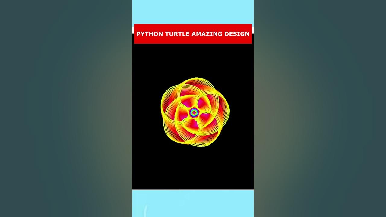 Python Turtle Graphics Code-Amazing Spiral Circles Shape Design. - YouTube