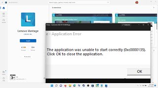 Fix Lenovo Vantage Not Working Error Code 0xc0000135