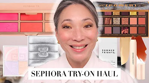 SEPHORA TRY-ON HAUL - Givenchy | Patrick Ta | Huda Beauty
