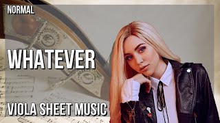Viola Sheet Music: How to play Whatever by Kygo & Ava Max