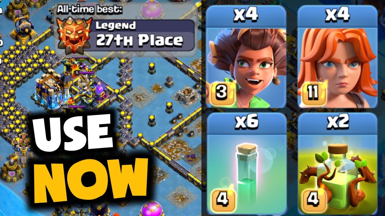 Эта армия ROOT RIDER — лучший вариант после ослабления метателей в обновлении Clash! Входит в топ...