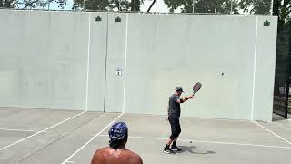 Chris’s paddleball tournament-quarterfinals-Anthony & Frank vs Chris & Dave 8.2.26