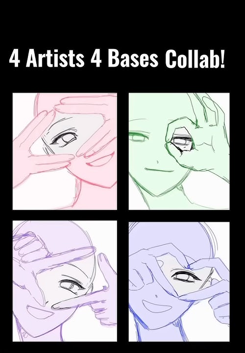 4 Artists 4 Bases Collab! #firstsong #art #artcollab #artist