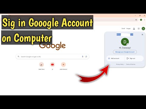 How to Sign in Google Account on Computer - YouTube