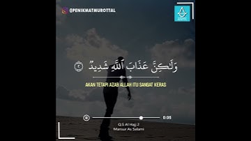 Thumbnail of Quran Surah Al Hajj Ayat 2 - Mansur As Salami