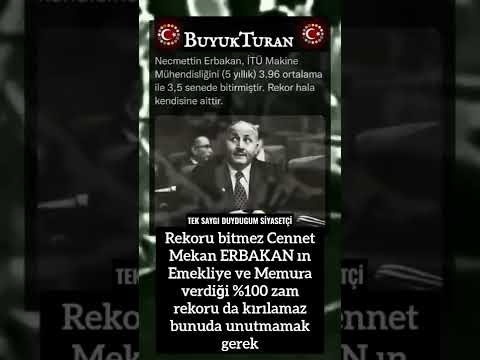 NECMETTİN ERBAKAN #Necmettin #erbakan Mücahid Erbakan, Savunan Adam, Hoca, Ağır Sanayi Lideri