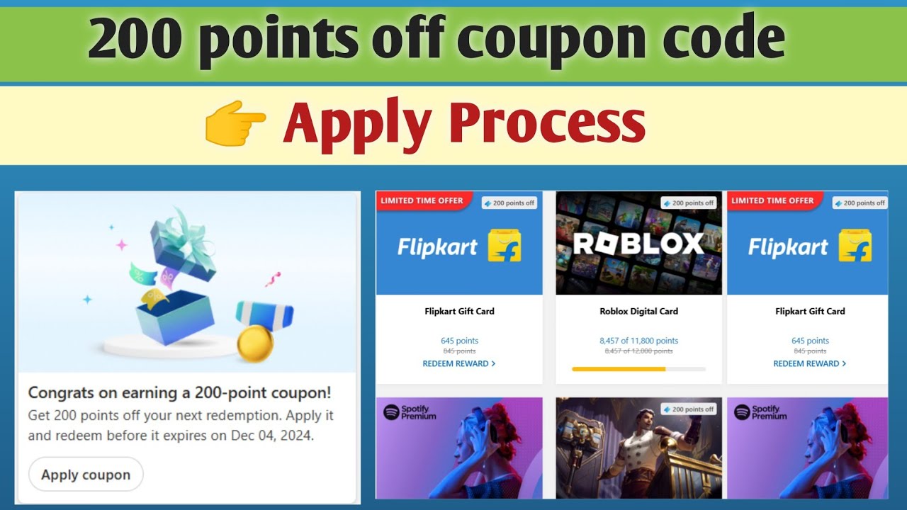 How to Use 200 Points Coupon Code In Microsoft Rewards - YouTube
