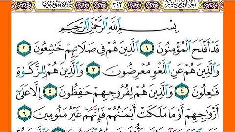 سورة المؤمنون الشيخ ياسر الدوسري برواية حفص عن عاصم