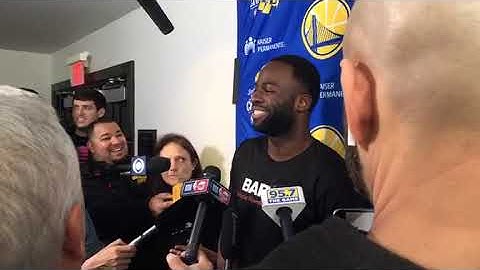 Twitch live: Draymond on day off before Game 4 at Portland Trail Blazers, 2019 WCF