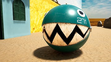 Pacman and Chain Chomp’s Mission: Fighting Evil Robots and Solving Traps in a Robotic Maze