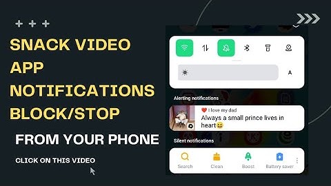 How to Block Snack video Notifications || stop the snack video app notification || snack video