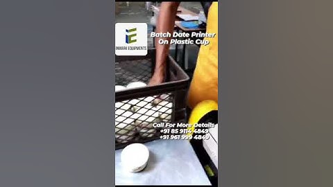 🖨️ Rynan R20 Pro Head Printer - Printing Batch Date on Ice Cream Cups! 🍦 #inkjetprinting