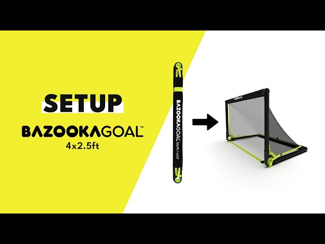 How to Set Up the BazookaGoal 120x75/4x2.5 (PVC) - YouTube