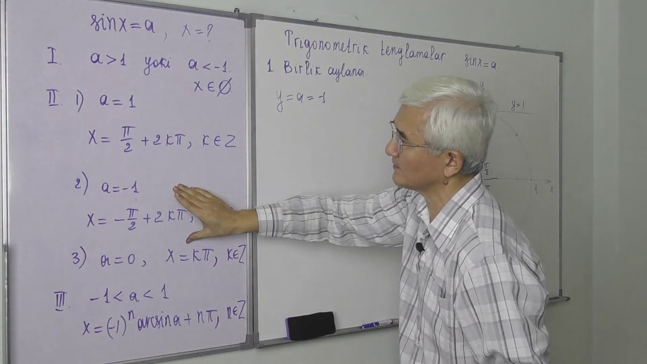 24.2  Sinx=a tenglama ildizlari formulasi isboti1