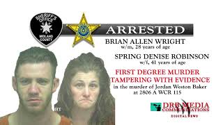 DRB MEDIA COMMUNICATIONS DIGITAL NEWS062618MCSO BRIAN ALLEN WRIGHT & SPRING DENISE ROBINSON ARRESTED