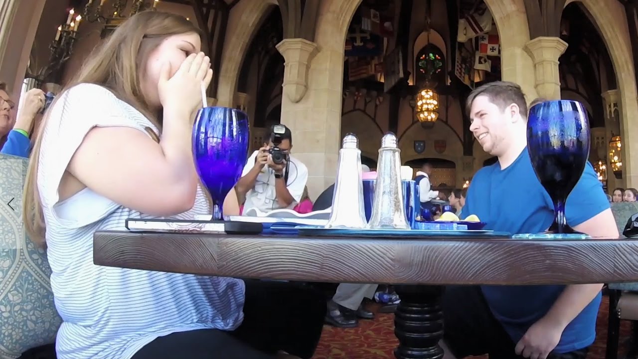 My Royal Engagement at Cinderellas castle in Walt Disney World