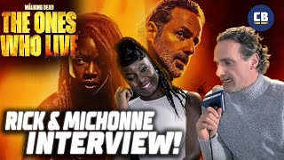 Rick \& Michonne Reunited! - Andrew Lincoln and Danai Gurira - The Walking Dead:The Ones Who Live