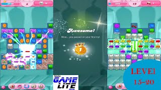 Candy Crush Saga | level 15-20 | best level of Candy Crush | Game Lite game show screenshot 4