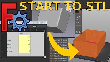 FreeCAD Tutorial: design simple part using variables and export to STL for 3D printing