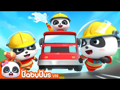 Gấu con làm lính cứu hỏa | Gia đình gấu trúc Kiki và Miumiu | Hoạt hình thiếu nhi vui nhộn | BabyBus