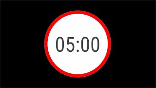 5 Minutes Timer for Video Conferences (OBS) and Moderation (Stopwatch, Clock, Egg Timer) screenshot 3