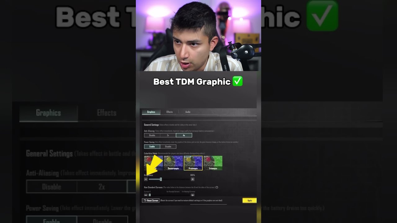 Best TDM Graphic Settings Pubgmobile Bgmi Shorts