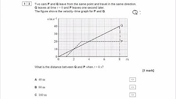Mechanics Exam Questions - A Level Physics AQA, Edexcel, OCR A - Q11 (level 1)